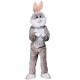 mascotte de lapin Gris