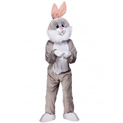 Mascotte de lapin Gris Bugs Bunny