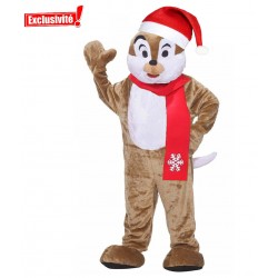 Mascotte Ecureuil Noël