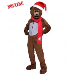 Mascotte ours de Noël