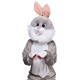 mascotte de lapin Gris