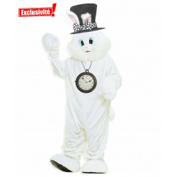 Mascotte Lapin Alice aux pays des merveilles