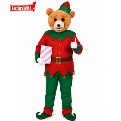 Mascotte de OURSON lutin - Elfe