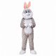 mascotte de lapin Gris