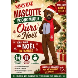 Mascotte ours de Noël