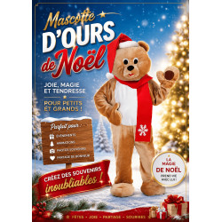 Mascotte Ours de Noël