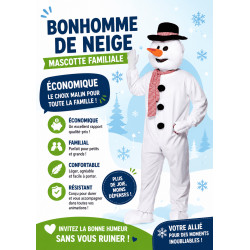 mascotte de Bonhomme de Neige
