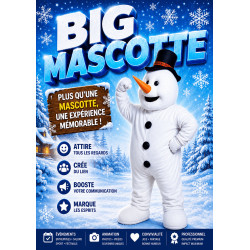 Mascotte de Bonhomme de neige