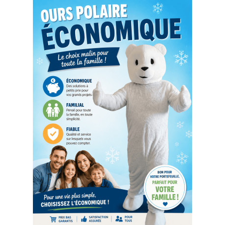 Mascotte Ours Polaire
