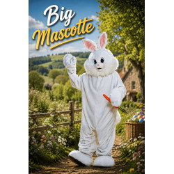 Mascotte Lapin blanc