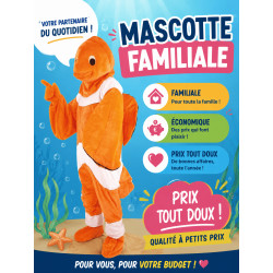 mascotte de poisson clown - Nemo