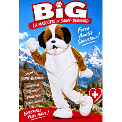 Mascotte de Chien St Bernard