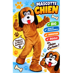 Mascotte de chien cartoon