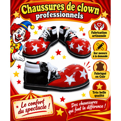 CHAUSSURE EN CUIR POUR CLOWN PROFESSIONEL