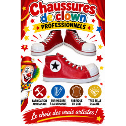 CHAUSSURES EN CUIR POUR CLOWN PROFESSIONNEL