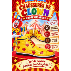 CHAUSSURES EN CUIR POUR CLOWN PROFESSIONNEL
