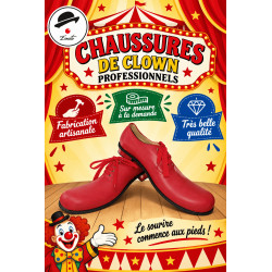 CHAUSSURES ROUGE POUR CLOWN PROFESSIONNEL