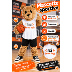 MASCOTTE OURS BASKET