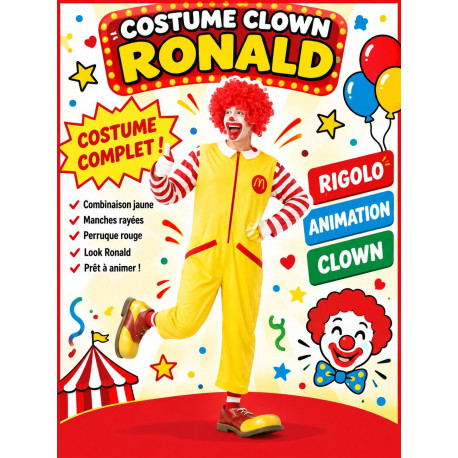costume clown MAC DO