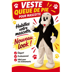 veste queue de pie pour mascotte
