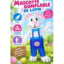 MASCOTTE LAPIN GONFLABLE