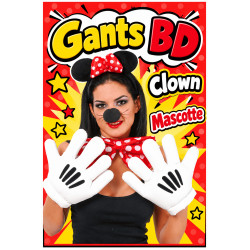 Gants de mascotte rembourés BD