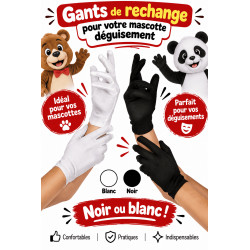 Gants pour mascotte
