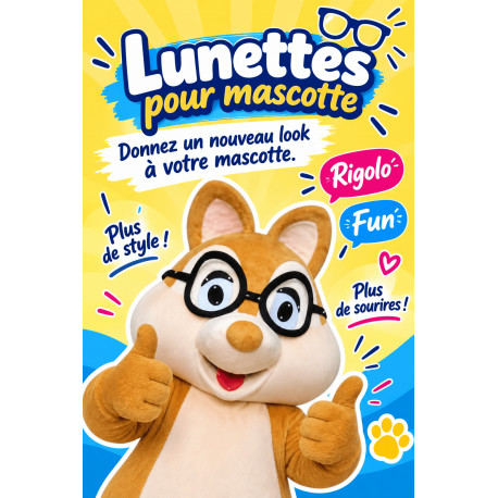 tête de mascotte moustache