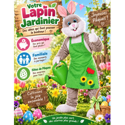 MASCOTTE LAPIN JARDINIER