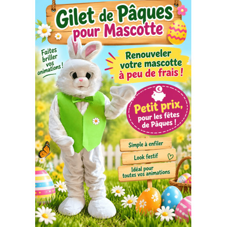 GILET POUR MASCOTTE DE PAQUES