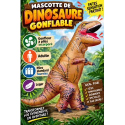 Mascotte dinosaure gonflable