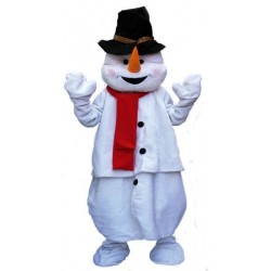 Mascotte de Bonhomme de neige boule