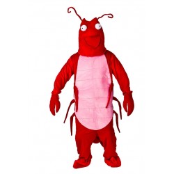 Mascotte de langouste, de crevette